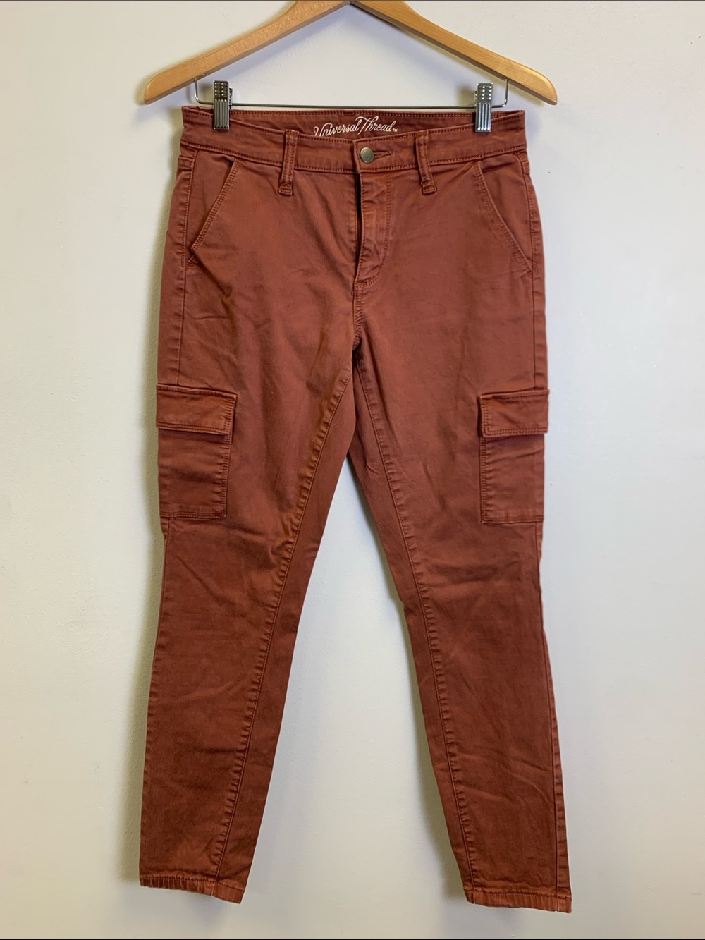 Universal Thread Women's Skinny Jeans Rust Brown